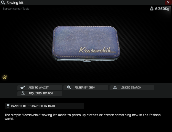 Sewing kit - Escape from Tarkov Wiki*